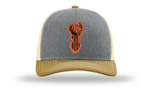 Load image into Gallery viewer, Distressed Flag Deer Leather Patch Richardson 112 Hat
