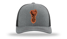 Load image into Gallery viewer, Distressed Flag Deer Leather Patch Richardson 112 Hat

