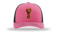 Load image into Gallery viewer, Distressed Flag Deer Leather Patch Richardson 112 Hat
