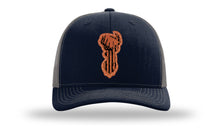 Load image into Gallery viewer, Distressed Flag Deer Leather Patch Richardson 112 Hat
