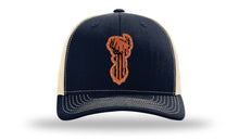Load image into Gallery viewer, Distressed Flag Deer Leather Patch Richardson 112 Hat
