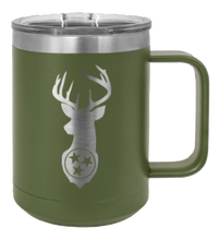 Load image into Gallery viewer, Tristar Deer Laser Engraved Mug (Etched)
