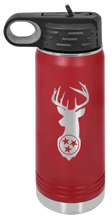 Load image into Gallery viewer, TriStar Deer Laser Engraved Water Bottle (Etched)
