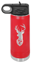 Load image into Gallery viewer, TriStar Deer Laser Engraved Water Bottle (Etched)
