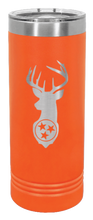 Load image into Gallery viewer, Tristar Deer Laser Engraved Skinny Tumbler (Etched)
