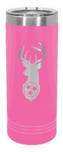 Load image into Gallery viewer, Tristar Deer Laser Engraved Skinny Tumbler (Etched)
