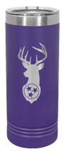 Load image into Gallery viewer, Tristar Deer Laser Engraved Skinny Tumbler (Etched)
