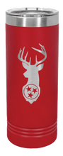 Load image into Gallery viewer, Tristar Deer Laser Engraved Skinny Tumbler (Etched)
