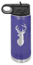 Load image into Gallery viewer, Deer Laser Engraved Water Bottle (Etched)
