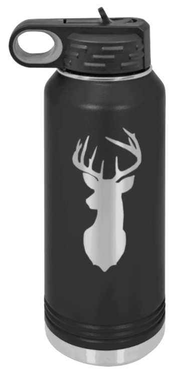 Deer Laser Engraved Water Bottle (Etched)