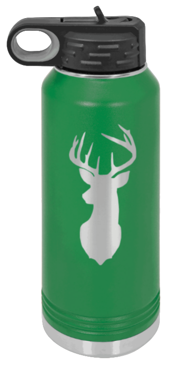 Deer - 32oz Water Bottle- Green