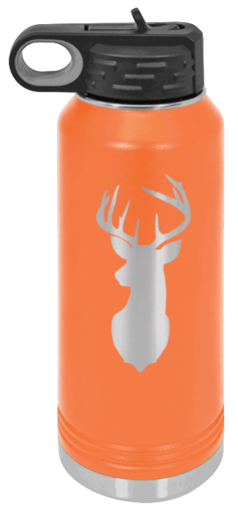 Deer - 32oz Water Bottle- Orange