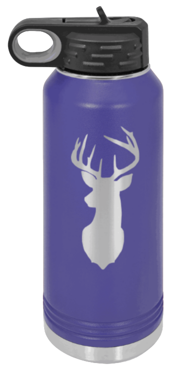 Deer - 32oz Water Bottle- Purple