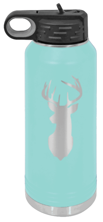 Deer - 32oz Water Bottle- Teal