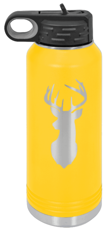 Deer - 32oz Water Bottle- Yellow