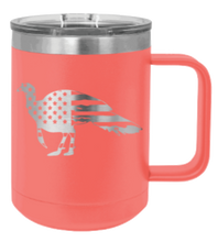 Load image into Gallery viewer, Distressed Flag Turkey Laser Engraved Mug (Etched)
