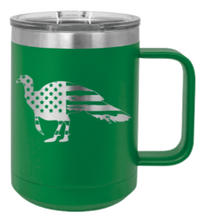 Load image into Gallery viewer, Distressed Flag Turkey Laser Engraved Mug (Etched)
