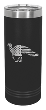 Load image into Gallery viewer, Distressed Flag Turkey Laser Engraved Skinny Tumbler (Etched)
