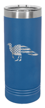 Load image into Gallery viewer, Distressed Flag Turkey Laser Engraved Skinny Tumbler (Etched)
