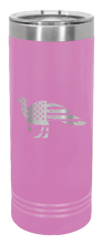 Load image into Gallery viewer, Distressed Flag Turkey Laser Engraved Skinny Tumbler (Etched)
