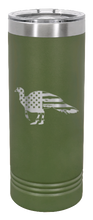 Load image into Gallery viewer, Distressed Flag Turkey Laser Engraved Skinny Tumbler (Etched)
