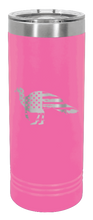 Load image into Gallery viewer, Distressed Flag Turkey Laser Engraved Skinny Tumbler (Etched)
