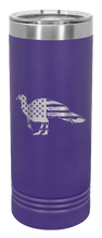 Load image into Gallery viewer, Distressed Flag Turkey Laser Engraved Skinny Tumbler (Etched)
