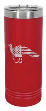 Load image into Gallery viewer, Distressed Flag Turkey Laser Engraved Skinny Tumbler (Etched)
