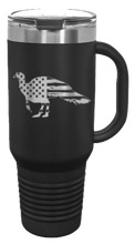 Load image into Gallery viewer, Distressed Flag Turkey 40oz Handle Mug Laser Engraved
