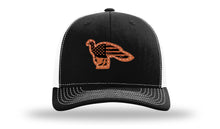 Load image into Gallery viewer, Distressed Flag Turkey Leather Patch Richardson 112 Hat
