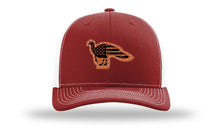 Load image into Gallery viewer, Distressed Flag Turkey Leather Patch Richardson 112 Hat
