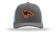 Load image into Gallery viewer, Distressed Flag Turkey Leather Patch Richardson 112 Hat
