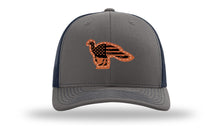 Load image into Gallery viewer, Distressed Flag Turkey Leather Patch Richardson 112 Hat
