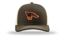 Load image into Gallery viewer, Distressed Flag Turkey Leather Patch Richardson 112 Hat
