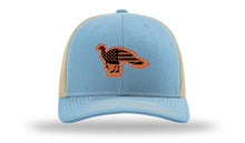 Load image into Gallery viewer, Distressed Flag Turkey Leather Patch Richardson 112 Hat
