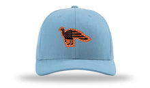 Load image into Gallery viewer, Distressed Flag Turkey Leather Patch Richardson 112 Hat
