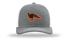Load image into Gallery viewer, Distressed Flag Turkey Leather Patch Richardson 112 Hat
