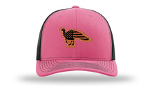 Load image into Gallery viewer, Distressed Flag Turkey Leather Patch Richardson 112 Hat
