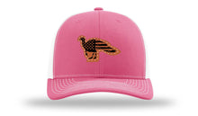 Load image into Gallery viewer, Distressed Flag Turkey Leather Patch Richardson 112 Hat
