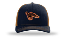 Load image into Gallery viewer, Distressed Flag Turkey Leather Patch Richardson 112 Hat
