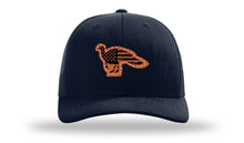Load image into Gallery viewer, Distressed Flag Turkey Leather Patch Richardson 112 Hat
