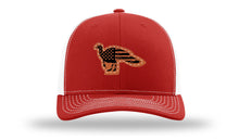 Load image into Gallery viewer, Distressed Flag Turkey Leather Patch Richardson 112 Hat
