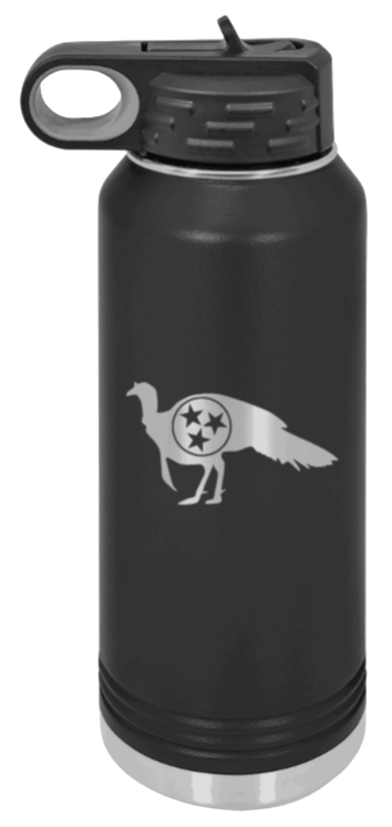 TriStar Turkey Laser Engraved Water Bottle (Etched)