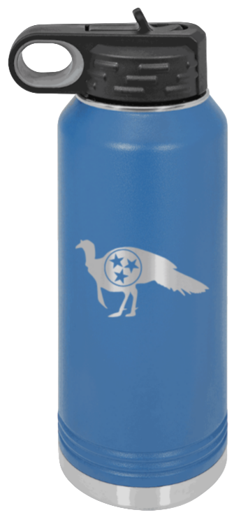 Tristar Turkey - 32oz Water Bottle- Royal Blue