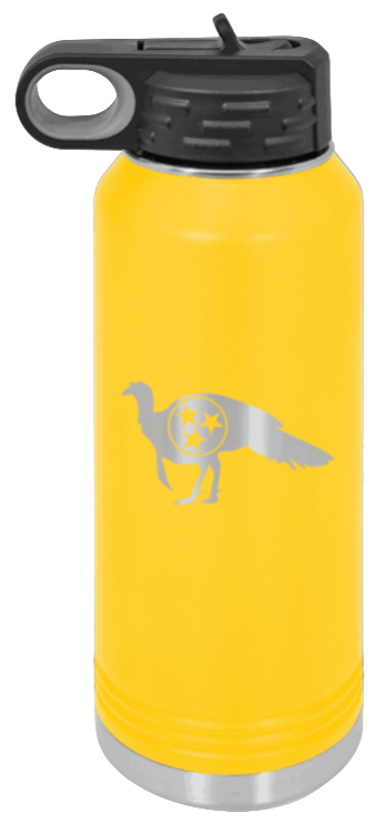 Tristar Turkey - 32oz Water Bottle- Yellow