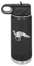 Load image into Gallery viewer, Turkey Silhouette Laser Engraved Water Bottle (Etched)
