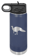 Load image into Gallery viewer, Turkey Silhouette Laser Engraved Water Bottle (Etched)
