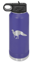 Load image into Gallery viewer, Turkey Silhouette Laser Engraved Water Bottle (Etched)
