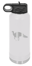 Load image into Gallery viewer, Turkey Silhouette Laser Engraved Water Bottle (Etched)
