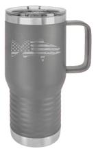 Load image into Gallery viewer, Distressed Flag Fish Laser Engraved Mug (Etched)
